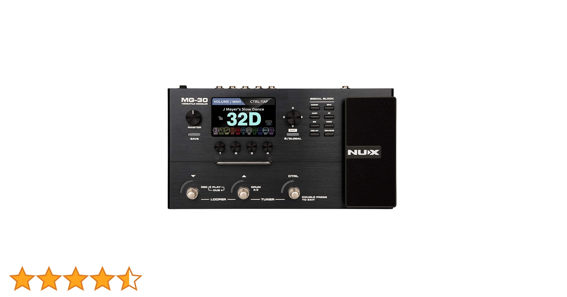 Amazon.co.jp: NUX MG-30 Procesador de Efectos de Guitarra de